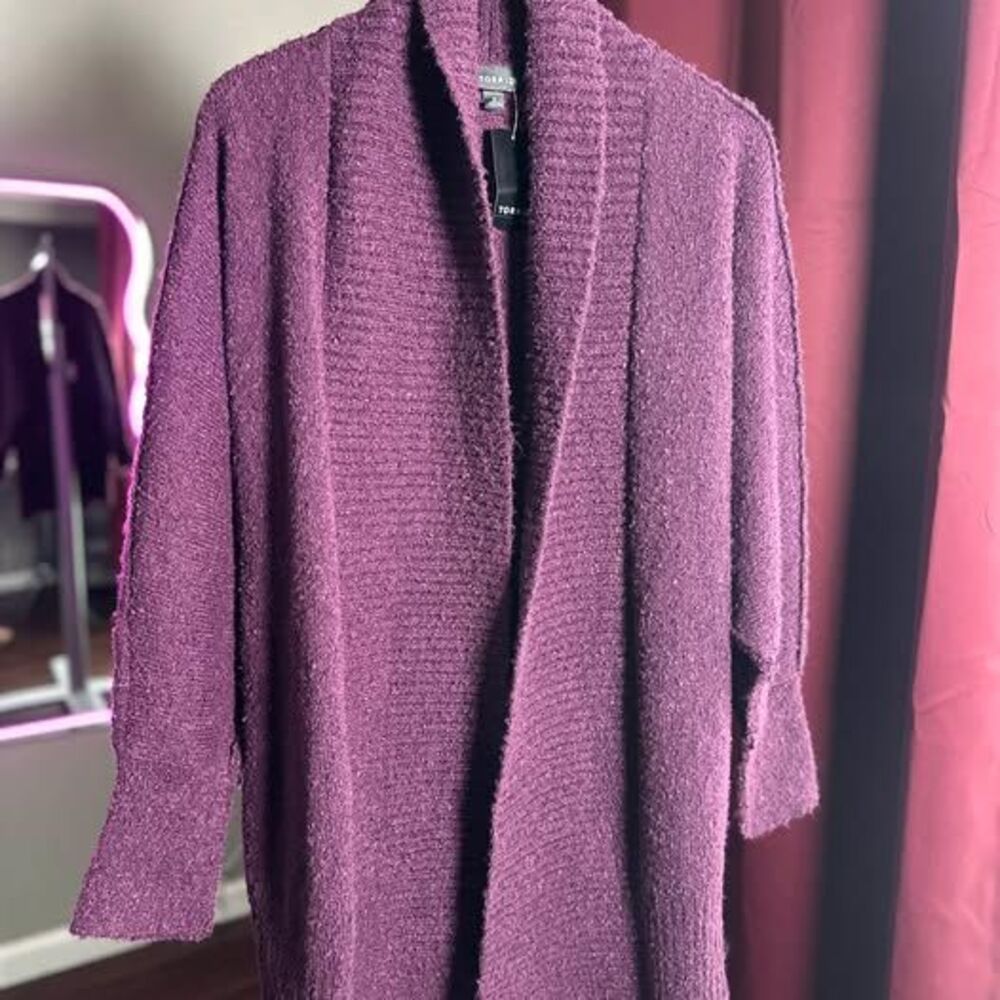 Torrid Purple Open Front Cardigan Size 0 large